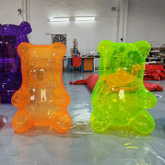 Inflatable Transparent Airtight Bear for Decoration