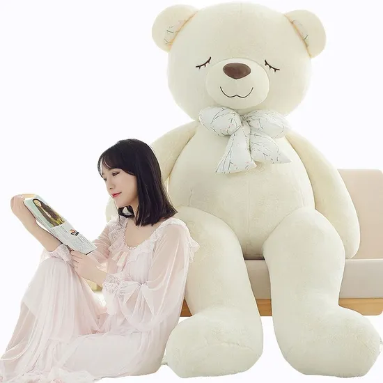 High Quality Stuffed Animal Big Sitting Brown Teddy Bear for Children Gift