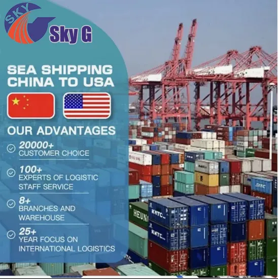 Sea Freight Forwarder Agent Air Freight From China to USA Europe, Canada Sea Shipping