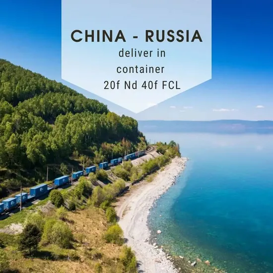 China Russia Freight Transportation Using 20f ND 40f Full Container Railway Transportation