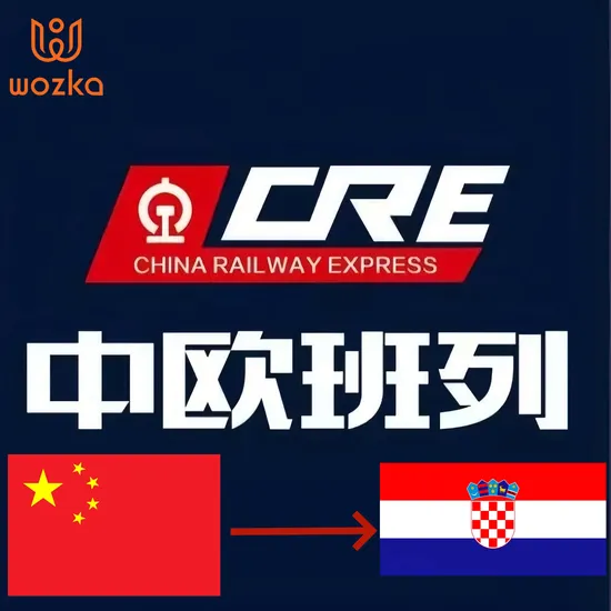 China Railway Express Shipping Company From China to Europe by Train/Truck/Sea Transport to Croatia Zagreb