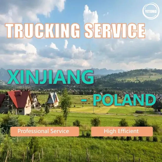Cargo Ship Professional International Shipping Agent to Europe Trucking Freight Forwarder Logistics Trucking Service From Xinjiang to Poland