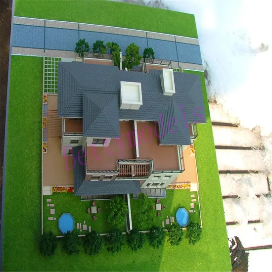 Commercial Architectural Building Scale Colour 3D Physical Model Making with Lighting Multimedia