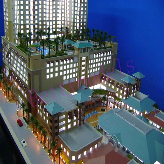 Office Building Scale Model Maker Commercial Architecture Physical Lighting Model Making