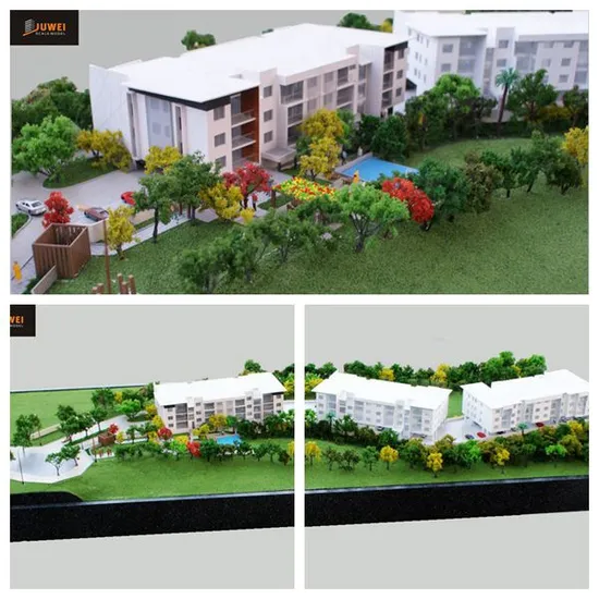 1: 125 Architectural Model Making, Residential Model with Landscaping Highlighted (JW-319)