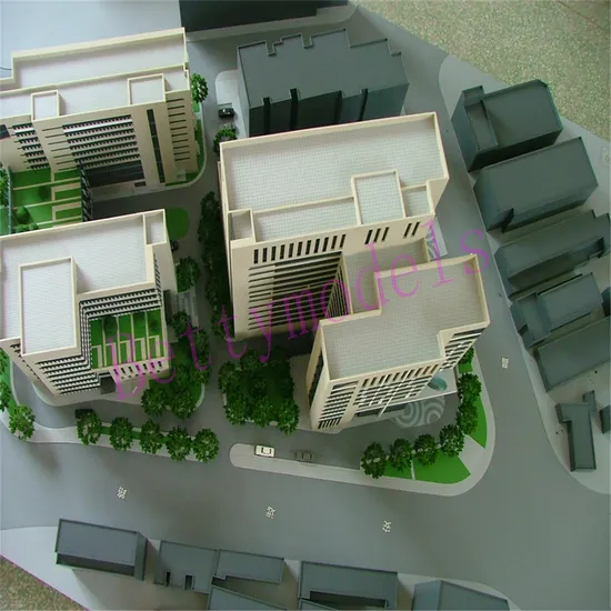 Customized Apartment Building Colour Scale Model Architecture 3D Physical Residence Model Making