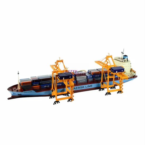 Handmade Custom Paint Cargo Ship Scale Model Container Carrier Vessel Physical Model