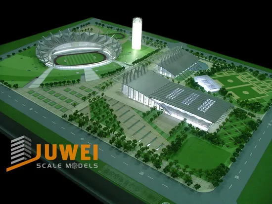 Miniature Architectural Building Model for Sports Center Design (JW-53)