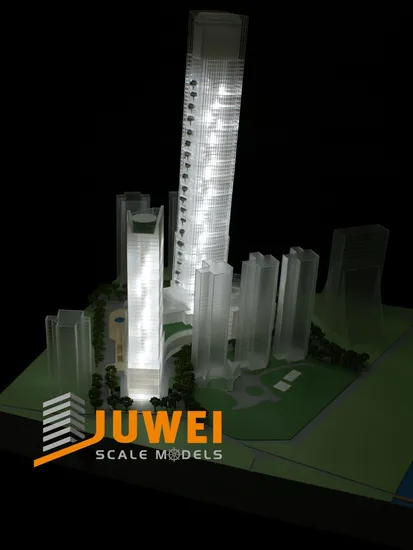 Miniature Architectural Design Model with Lighting (JW-106)