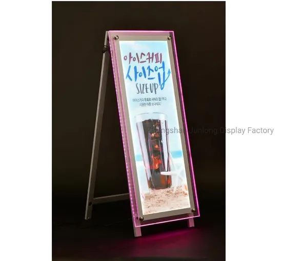 Multi-Colors LED Photo Frame RGB Flashing Lighting Panel A1 Casino Light Box