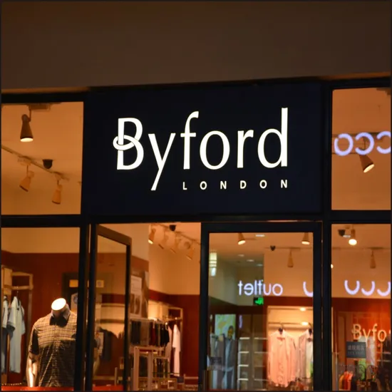 Custom Plastic LED Illuminated Embossed Store Sign for Advertising