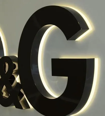 Customized Store Signage with Illuminated Letters for Advertising