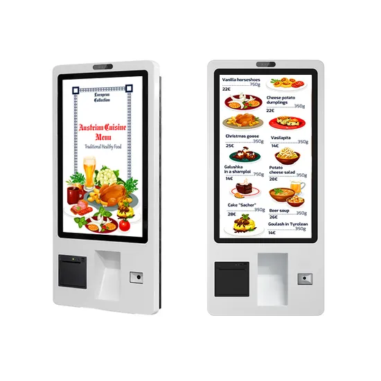 32inch Touch Self Printer POS System Payment Kiosk Self-Service Ordering Machine with Qr Code Scanner