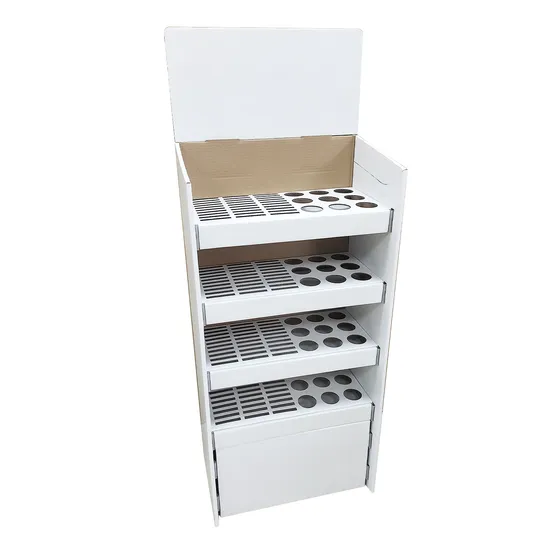 Shopping Mall/ Station/Cosmetic/Supermarket Advertising Player Store Display Stand with Shelves