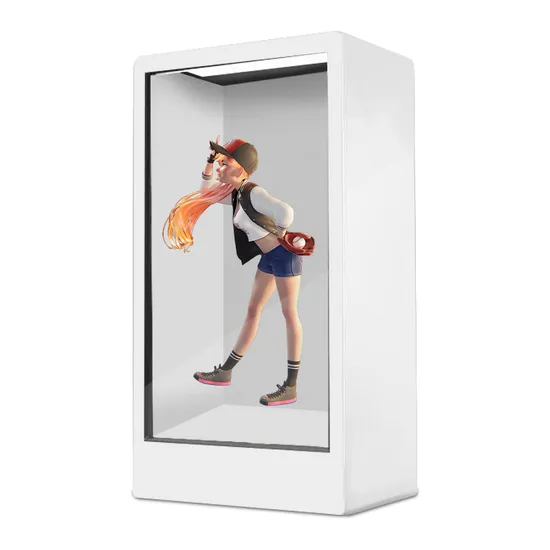 2 in 1 Object and Advertising Display Simultaneously 86 Inch Transparent LCD Display Box with Interactive Touch