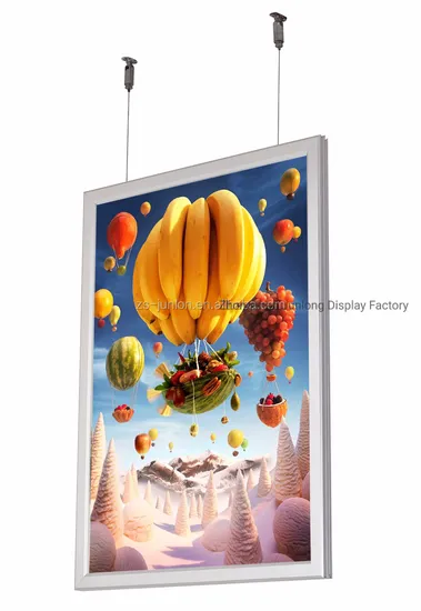 Double Sides Backlit Snap Frame Light Box Window Menu Board Promotion Lighting Panel