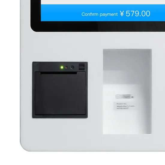 24 Inch Supermarket Touch Screen POS System with Printer and Barcode Scanner Payment Kiosk
