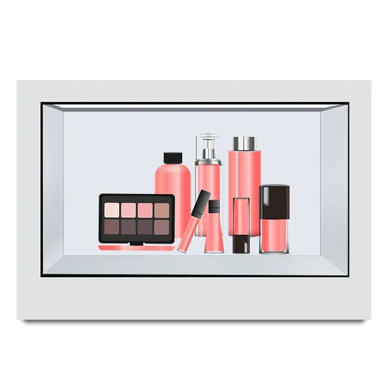 43 Inch Infrared Touch Screens 3D Transparent Digital Display Cabinet High-End Exhibition Terminal