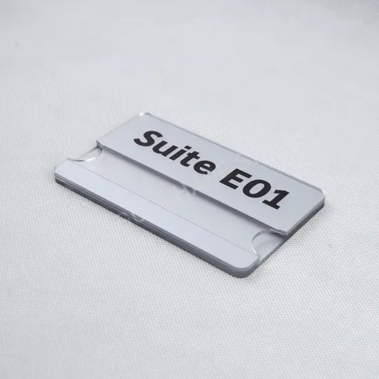 Three Layer Acrylic Name Signs Paper Insert Door Signs Plates