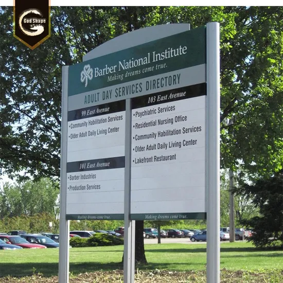 Custom Made Information Stand Sign Board for Building Signages
