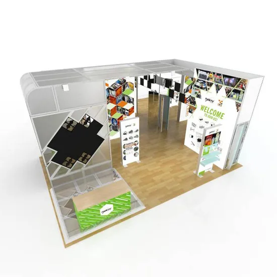 Trade Show Booth 30X30FT Commercial Products Stall Portable LED Digital Display Screen Panel Exhibition Stand Modular Display Booth