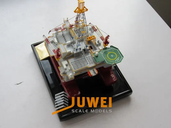Miniature Semi-Submersible Drilling Platform Model (JW-65)