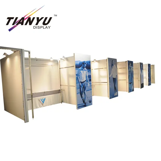 High Quality Trade Show Display System Expo TV Stand 3X3 Size Exhibition Booth