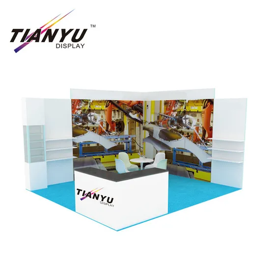 3X3 or 10X10 Modular Exhibition Stand with Shelves for Trade Show