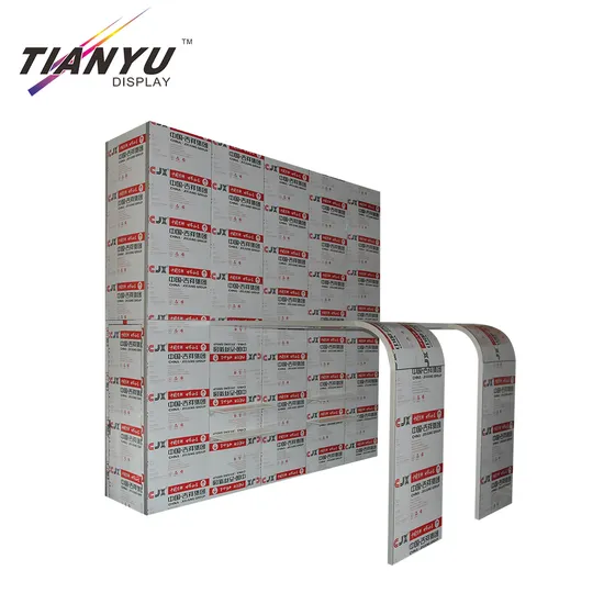New Product Aluminum Frame Fabric Indoor Free Standing Flexible Modular Booth Design Exhibition