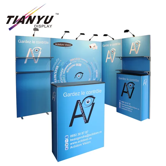 Wholesale China Factory Tension Fabric Foldable Trade Show Exhibition