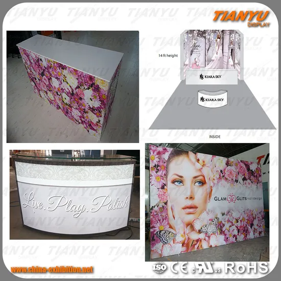 High Quality Cosmetic Exhibition Booth for Trade Show Kiosk Furniture Display Design