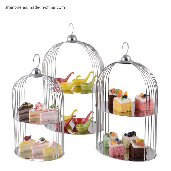 Shenone Party Luxury Dinner Decoration Set Serving Cupcake Platters Hotel Restaurant 3 Tier Dessert Buffet Display Stand Catering Risers