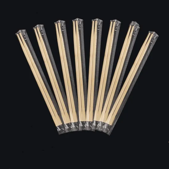 Granceful Paper Bag Bamboo Twins Chopsticks for Fast Food Shop
