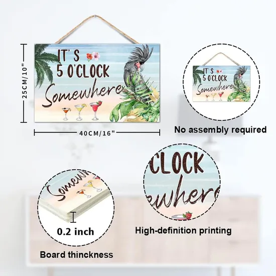 Summer Parrot Sign for Outdoor