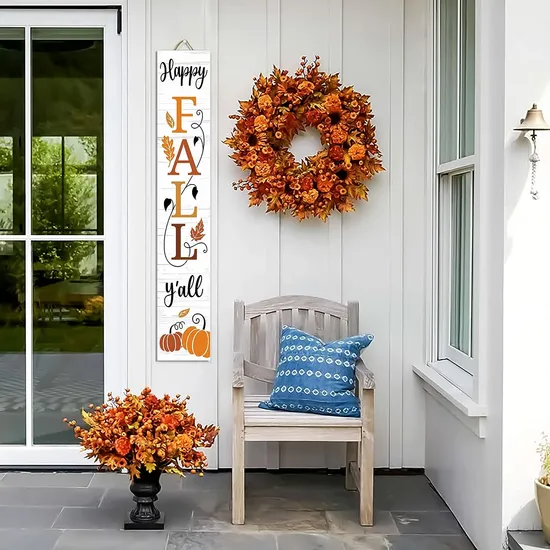 47" Autumn Large Wooden Porch Sign