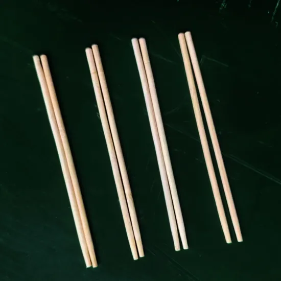 2024 China Hot Sale Bamboo Round Chopsticks for Party Fast Food Shop