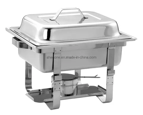 Shenone Cheap Indian 9L Economic Oval Stainless Steel Gold Plated Food Warmer Chafing Dish