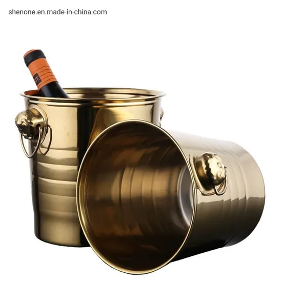 Shenone Restaurant Tabletop Accessory Wedding Banquet Royal Unique Silver Champagne Beer Bottle Big Hotel Top Hat Disco Ball Ice Bucket