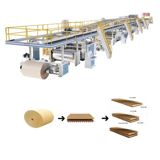 1800mm Carton Making Machinery B C E F Corrugated Board Production Line