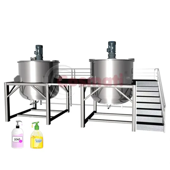 500L Liquid Soap Shampoo Heating Homogenizing Mixing Tank
