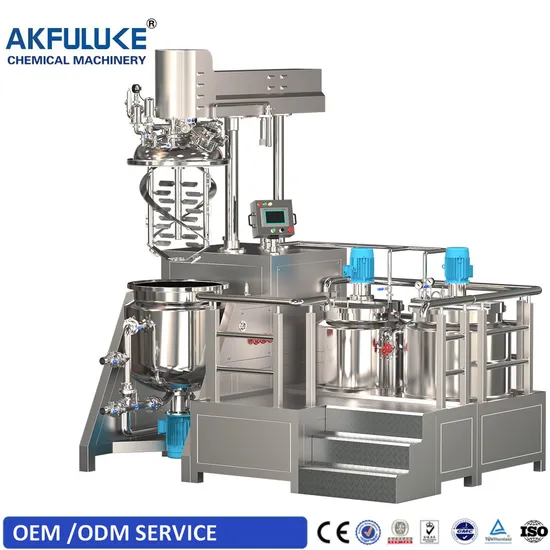 Vacuum Mixer Emulsifier Homogenizer Reactor Emulsifier Machine High Emulsify Homogenizer