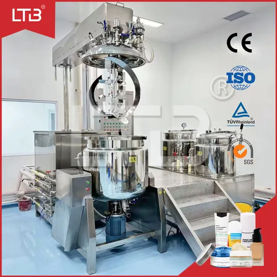 Hot Sale Skin Care Cream Ointment Homogenizing Reactor Manufacturing Emulsifying Mixer Cosmetic Toothpaste Making Machine Mixing Equipment