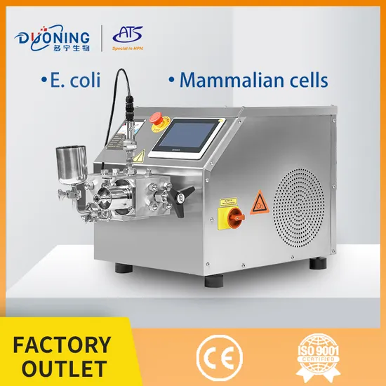 30L/H Cell Crusher, Escherichia Coli Fragmentation, High Pressure Homogenizer