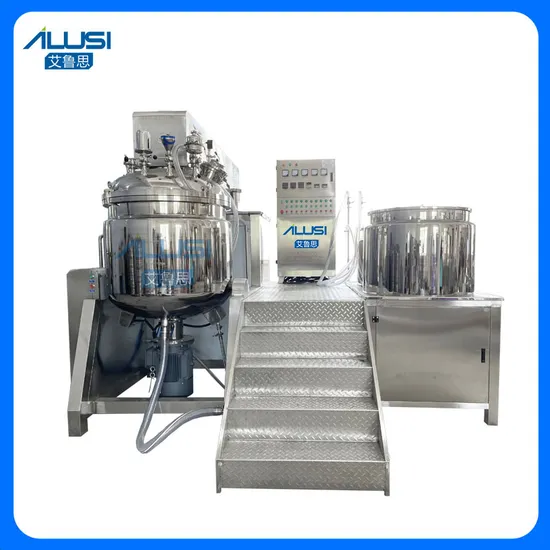 Vacuum High Shear Emulsifying Mixer Cosmetic Body Cream Making Machine
