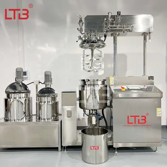 Advanced Homogenizer Mixer Beauty Cream Ointment Emulsifier Stainless Steel Making Cosmetic Paste Mixing Pharmaceutical Vacuum Emulsifying Machine