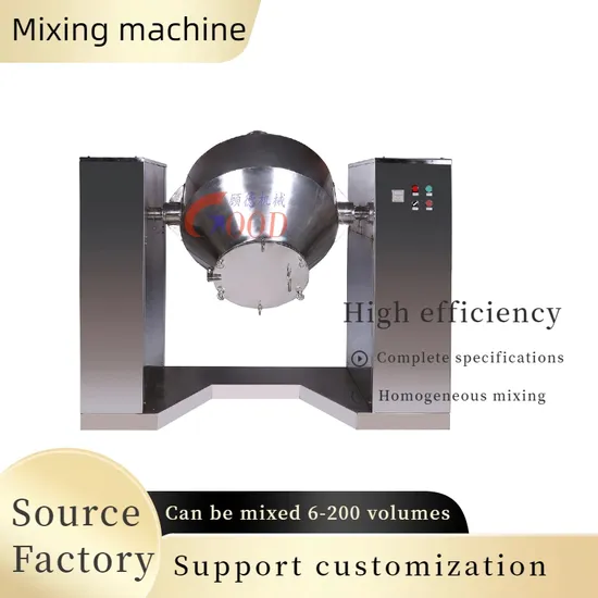 Small 20kg 30kg 50kg Seasoning Food Powder Mixing Dry Powder V Blender Mixer Machine