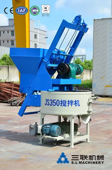Ljb350 Double Horizontal Shaft Compulsory Conctere Mixer Construction Machinery Small Szie Blender China
