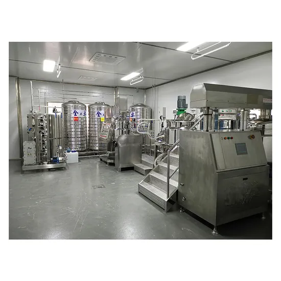 Vacuum Emulsifying Mixer Tank Cosmetics Make up Product Process Homogeneous Mixing Machine
