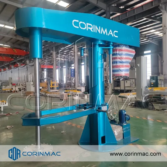 1000-2000L Working Capacity Stainless Steel Automatic Hydraulic Lifting 15kw Paint Disperser Machine