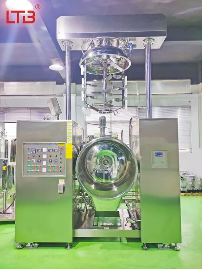 Food Grade Vacuum Homogenizing Equipment Cosmetic Viscous Product Manufacturing Processing Line Disperser Blender Mixer Pharmaceutical Lipstick Mixing Machine